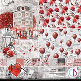 Ciao Bella Papercrafting Paris Je t'aime 12x12 Inch Patterns Pad (CBT081)