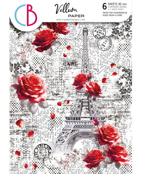 Ciao Bella Papercrafting Paris Je t'aime A4 Vellum Paper (CBV020)
