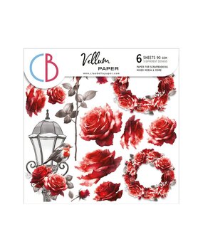 Ciao Bella Papercrafting Paris Je t'aime 6x6 Inch Vellum Paper (CBVQ020) Ciao Bella Papercrafting Paris Je t'aime 6x6 Inch Vellum Paper (CBVQ020)