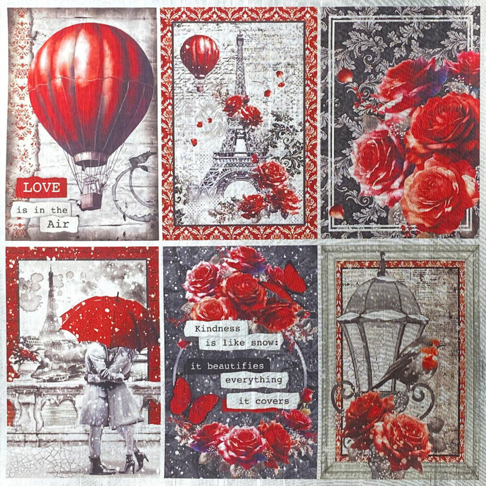 Ciao Bella Papercrafting Paris Je t'aime 6x6 Inch Deluxe Paper (CBDQ015) Ciao Bella Papercrafting Paris Je t'aime 6x6 Inch Deluxe Paper (CBDQ015)