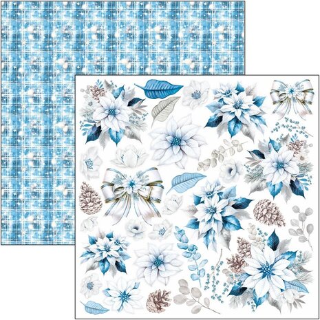 Ciao Bella Papercrafting Elegance of Blue 12x12 Inch Paper Pad (CBPM079)