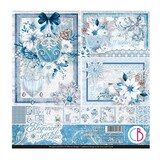 Ciao Bella Papercrafting Elegance of Blue 8x8 Inch Paper Pad (CBH079)