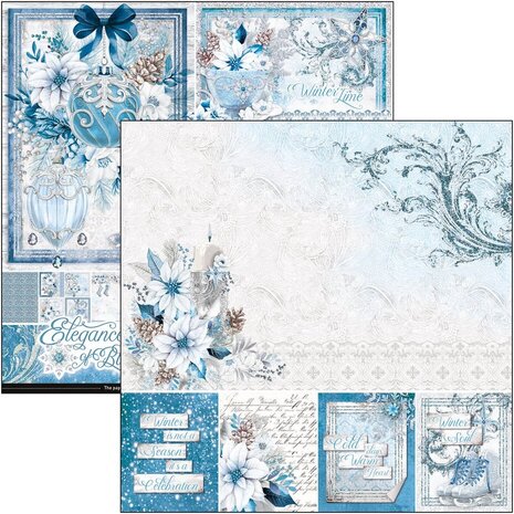 Ciao Bella Papercrafting Elegance of Blue 8x8 Inch Paper Pad (CBH079) Ciao Bella Papercrafting Elegance of Blue 8x8 Inch Paper Pad (CBH079)