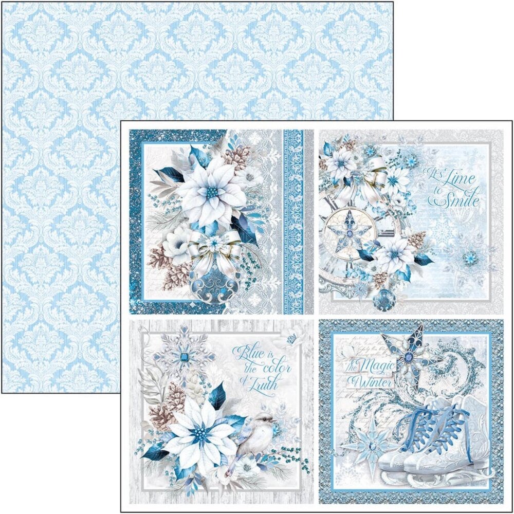 Ciao Bella Papercrafting Elegance of Blue 8x8 Inch Paper Pad (CBH079) Ciao Bella Papercrafting Elegance of Blue 8x8 Inch Paper Pad (CBH079)