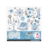 Ciao Bella Papercrafting Elegance of Blue 6x6 Inch Paper Pad (CBQE079)
