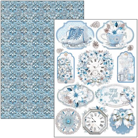 Ciao Bella Papercrafting Elegance of Blue A4 Creative Pad (CBCL079)