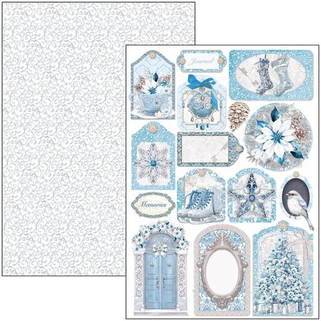 Ciao Bella Papercrafting Elegance of Blue A4 Creative Pad (CBCL079)