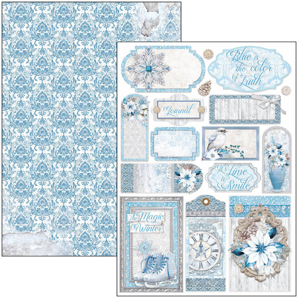 Ciao Bella Papercrafting Elegance of Blue A4 Creative Pad (CBCL079)
