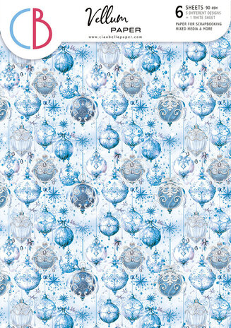 Ciao Bella Papercrafting Elegance of Blue A4 Vellum Paper (CBV018) Ciao Bella Papercrafting Elegance of Blue A4 Vellum Paper (CBV018)