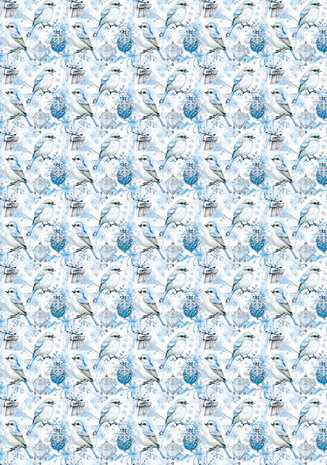 Ciao Bella Papercrafting Elegance of Blue A4 Vellum Paper (CBV018) Ciao Bella Papercrafting Elegance of Blue A4 Vellum Paper (CBV018)