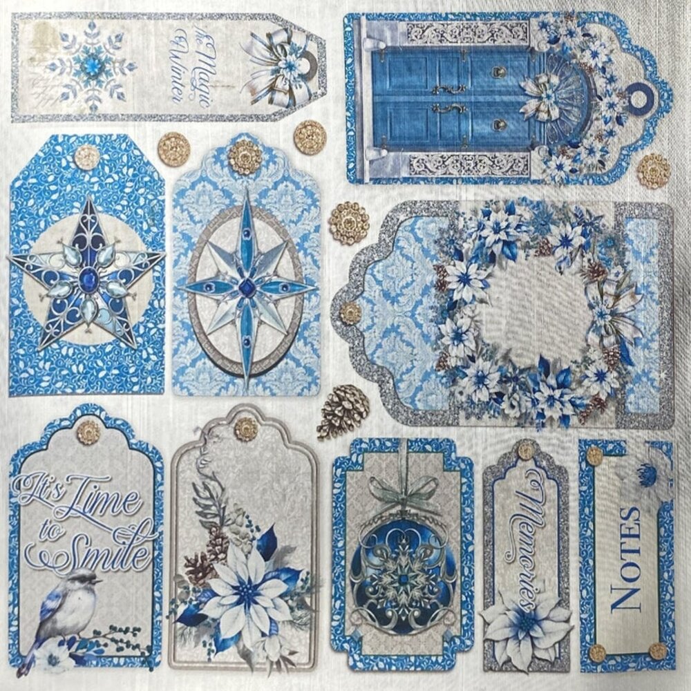 Ciao Bella Papercrafting Elegance of Blue 6x6 Inch Deluxe Paper (CBDQ013) Ciao Bella Papercrafting Elegance of Blue 6x6 Inch Deluxe Paper (CBDQ013)