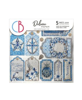 Ciao Bella Papercrafting Elegance of Blue 6x6 Inch Deluxe Paper (CBDQ013)