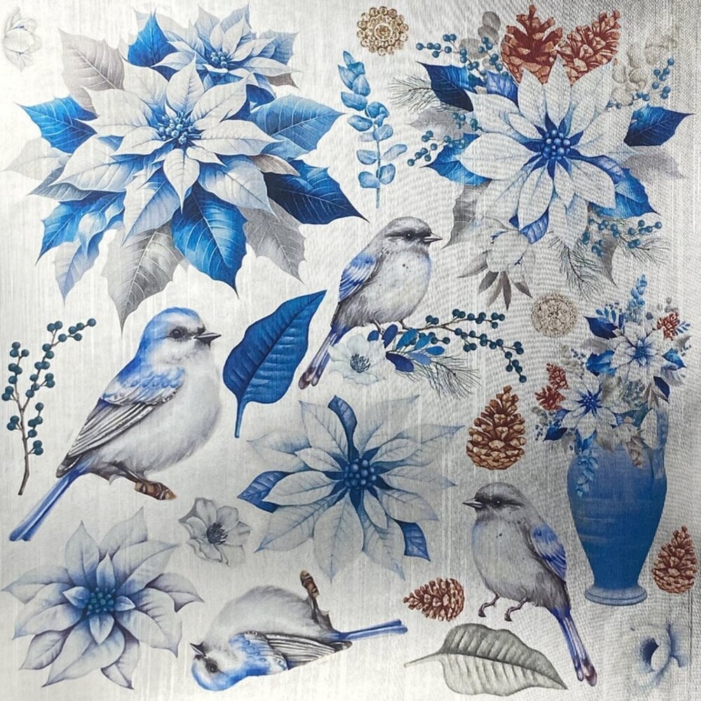 Ciao Bella Papercrafting Elegance of Blue 6x6 Inch Deluxe Paper (CBDQ013) Ciao Bella Papercrafting Elegance of Blue 6x6 Inch Deluxe Paper (CBDQ013)