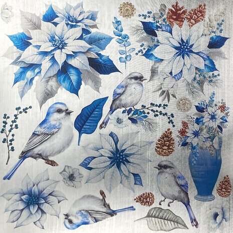 Ciao Bella Papercrafting Elegance of Blue 6x6 Inch Deluxe Paper (CBDQ013) Ciao Bella Papercrafting Elegance of Blue 6x6 Inch Deluxe Paper (CBDQ013)