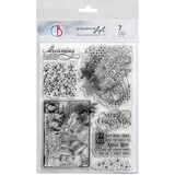 Ciao Bella Papercrafting Elegance of Blue A5 Clear Stamps Silver Bells (PS8121)