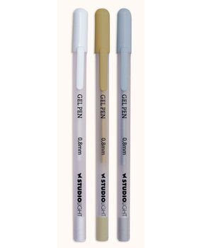 Studio Light Essentials Gel Pens White/Gold/Silver (SL-ES-GP01) Studio Light Essentials Gel Pens White/Gold/Silver (SL-ES-GP01)