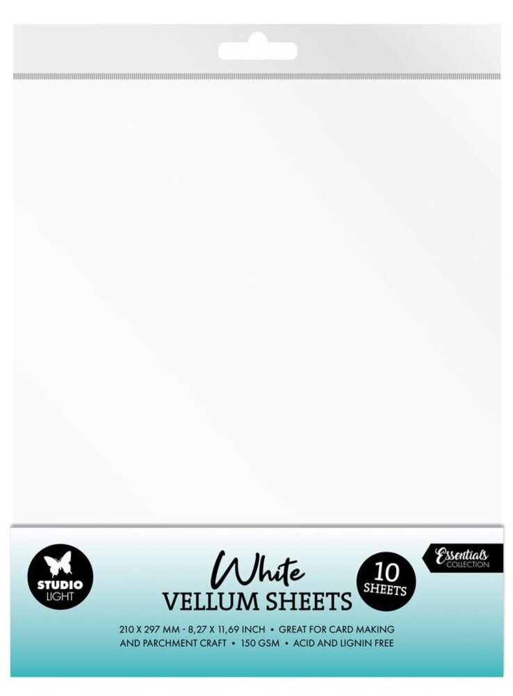 Studio Light Essentials White Vellum Sheets A4 (SL-CO-VES04) Studio Light Essentials White Vellum Sheets A4 (SL-CO-VES04)