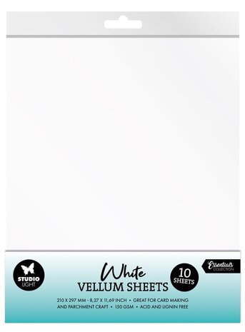 Studio Light Essentials White Vellum Sheets A4 (SL-CO-VES04) Studio Light Essentials White Vellum Sheets A4 (SL-CO-VES04)