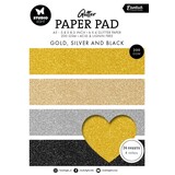 Studio Light Essentials Gold, Silver And Black A5 Glitter Paper Pad (SL-ES-PP209)