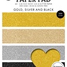 Studio Light Essentials Gold, Silver And Black A5 Glitter Paper Pad (SL-ES-PP209) Studio Light Essentials Gold, Silver And Black A5 Glitter Paper Pad (SL-ES-PP209)