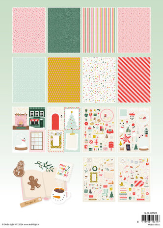 Studio Light Christmas Essentials Sweet Christmas A4 Die-Cut Paper Pad (SL-ES-DCPP218)