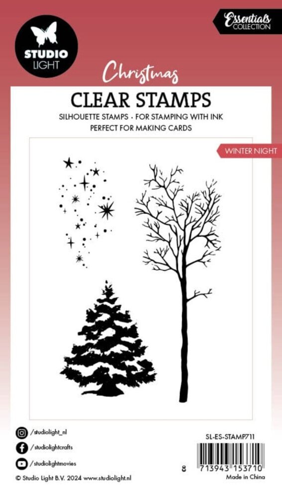 Studio Light Christmas Essentials Clear Stamps Winter Night (SL-ES-STAMP711) Studio Light Christmas Essentials Clear Stamps Winter Night (SL-ES-STAMP711)