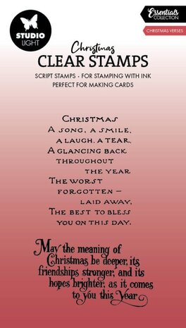 Studio Light Christmas Essentials Clear Stamps Christmas Verses (SL-ES-STAMP713) Studio Light Christmas Essentials Clear Stamps Christmas Verses (SL-ES-STAMP713)