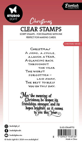 Studio Light Christmas Essentials Clear Stamps Christmas Verses (SL-ES-STAMP713) Studio Light Christmas Essentials Clear Stamps Christmas Verses (SL-ES-STAMP713)