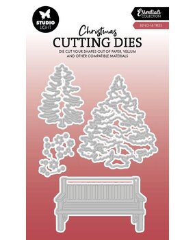 Studio Light Christmas Essentials Snijmal Bench & Trees (SL-ES-CD872)