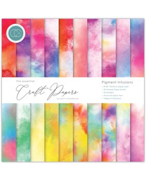 Craft Consortium Essential Craft Papers 8x8 Inch Paper Pad Pigment Infusions (CCEPAD031E)*