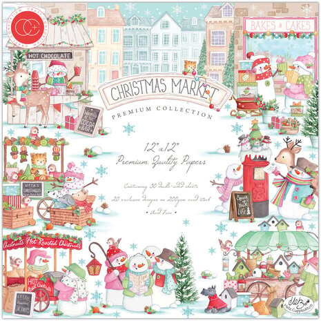 Craft Consortium Christmas Market 12x12 Inch Paper Pad (CCPPAD046) Craft Consortium Christmas Market 12x12 Inch Paper Pad (CCPPAD046)