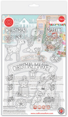 Craft Consortium Christmas Market Clear Stamps Christmas Market (CCSTMP094) Craft Consortium Christmas Market Clear Stamps Christmas Market (CCSTMP094)