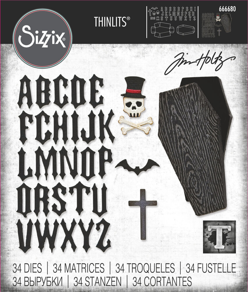 Sizzix Thinlits Die Set Vault Coffin Box (666680) Sizzix Thinlits Die Set Vault Coffin Box (666680)