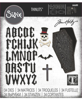 Sizzix Thinlits Die Set Vault Coffin Box (666680) Sizzix Thinlits Die Set Vault Coffin Box (666680)