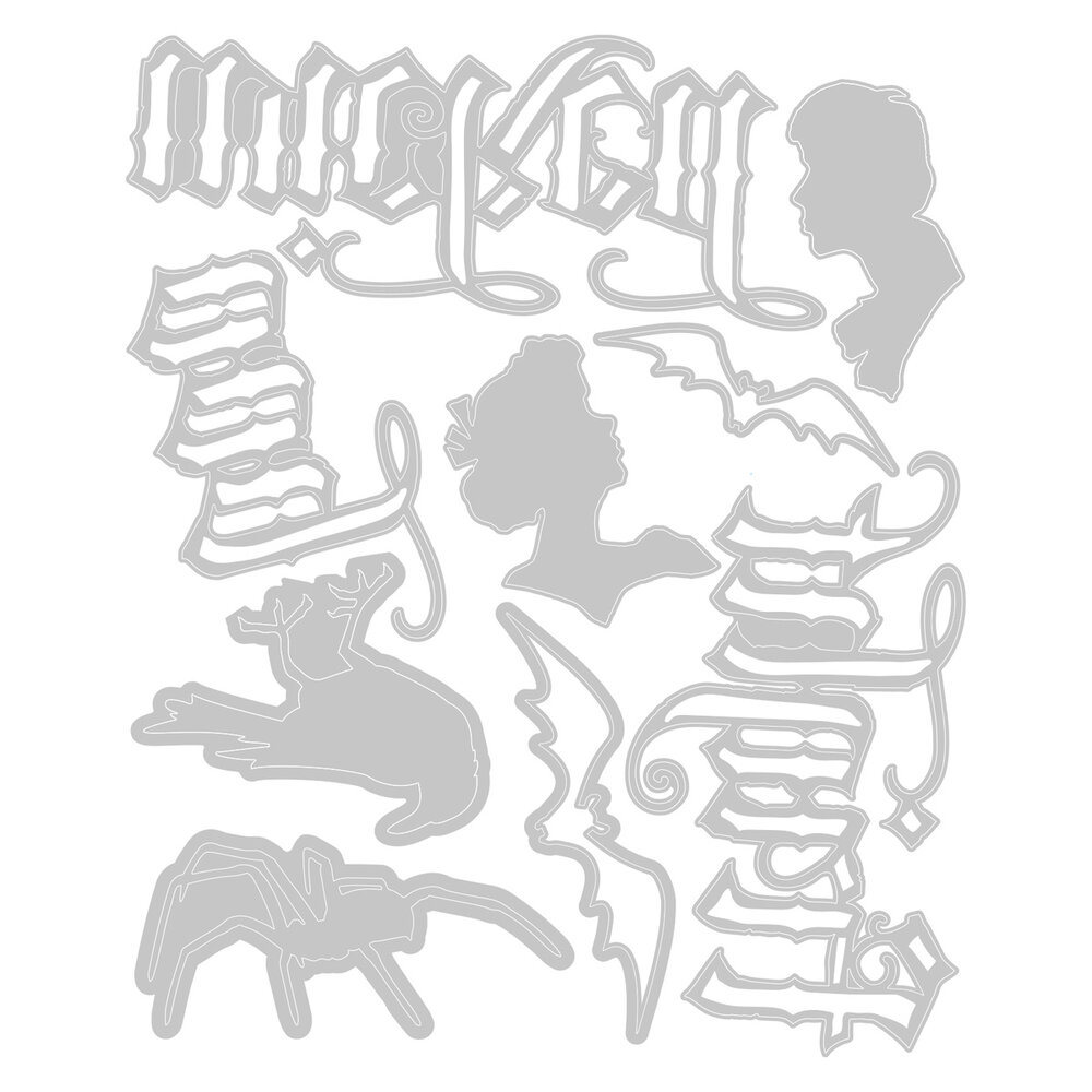 Sizzix Thinlits Die Set Vault Gothic Partraits (666681)