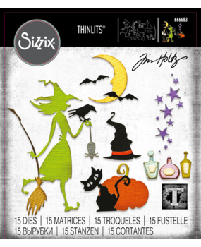 Sizzix Thinlits Die Set Vault Wicked (666683) Sizzix Thinlits Die Set Vault Wicked (666683)