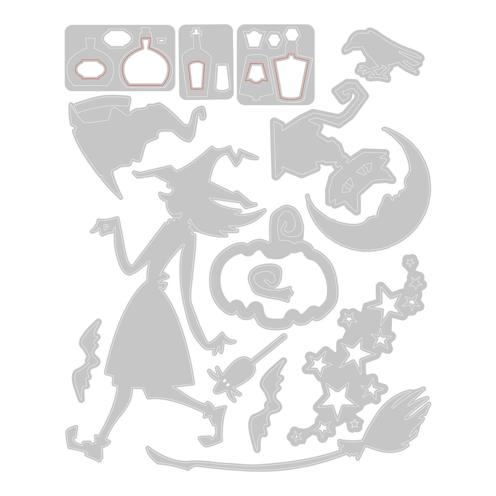 Sizzix Thinlits Die Set Vault Wicked (666683) Sizzix Thinlits Die Set Vault Wicked (666683)