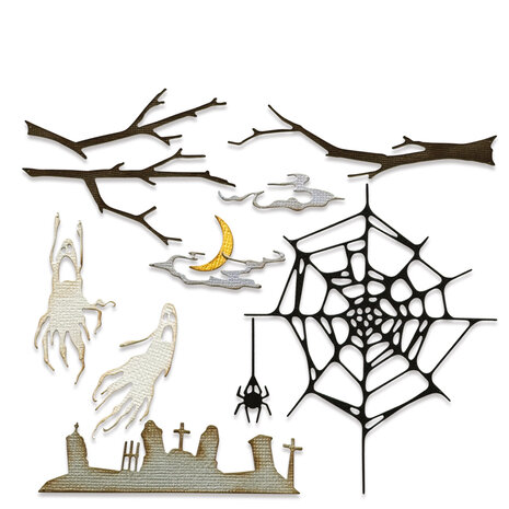 Sizzix Thinlits Die Set Vault Fright Night (666684) Sizzix Thinlits Die Set Vault Fright Night (666684)