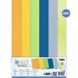 Yvonne Creations Lemon Breeze A4 Linen Cardstock Pack (YC-A4-10029)
