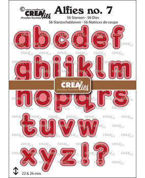 Crealies Alfies Dies Alfabet Kleine Letters (CLALF07)