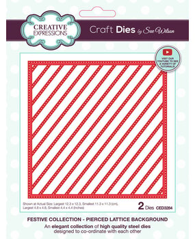 Creative Expressions Sue Wilson Craft Die Pierced Lattice Background (CED3284) Creative Expressions Sue Wilson Craft Die Pierced Lattice Background (CED3284)