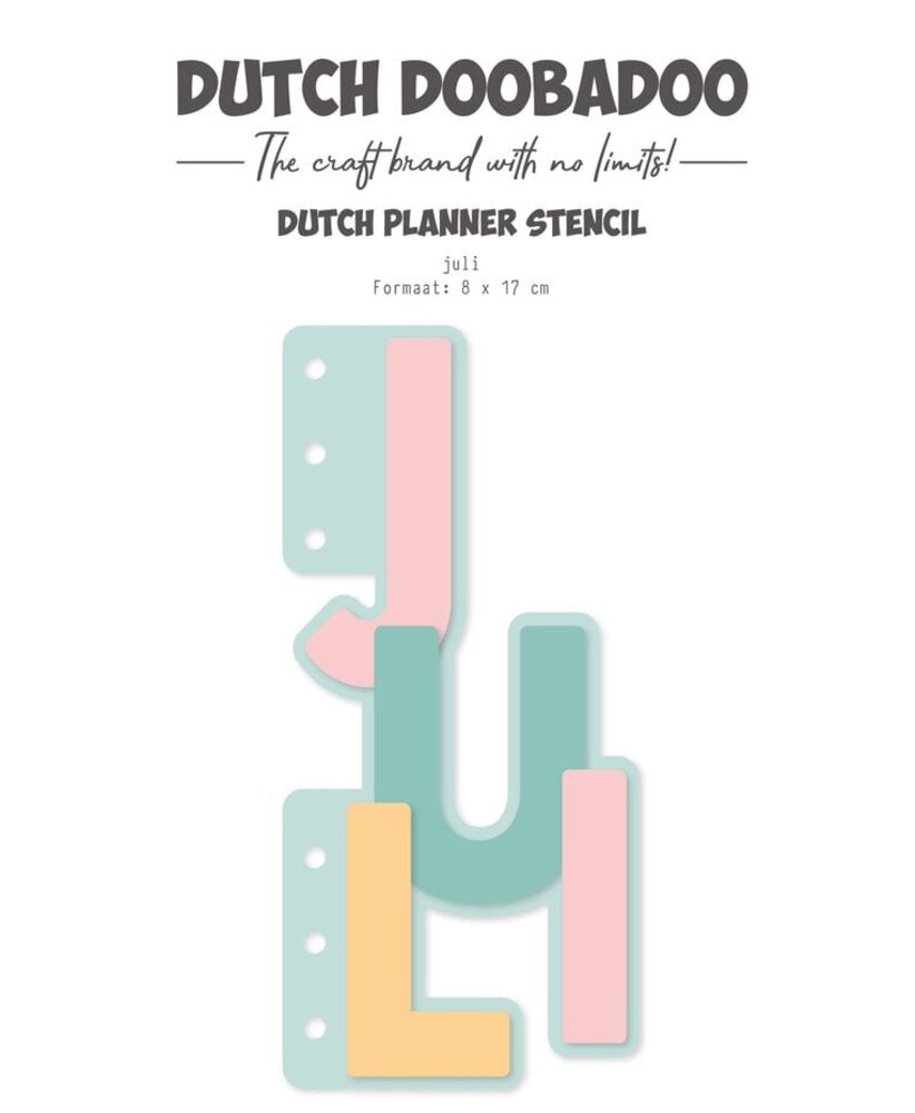Dutch Doobadoo Dutch Planner Stencil A5 Juli (470.784.328)