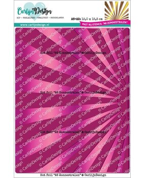 Carlijn Design Hot Foil A6 Zonnestralen (CDHF-0056) Carlijn Design Hot Foil A6 Zonnestralen (CDHF-0056)