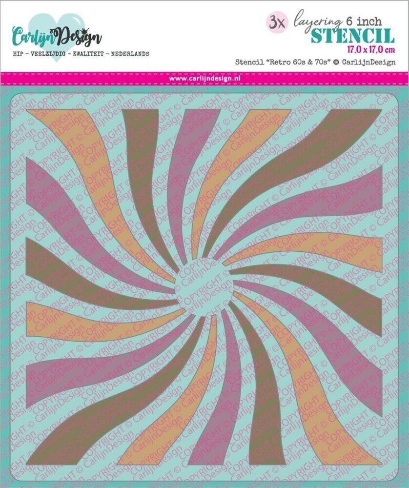 Carlijn Design Stencils Retro 60s & 70s (CDSC-0035) Carlijn Design Stencils Retro 60s & 70s (CDSC-0035)