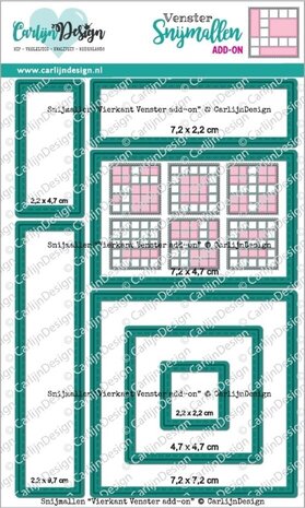 Carlijn Design Snijmallen Vierkant Venster Add-on (CDSN-0265)