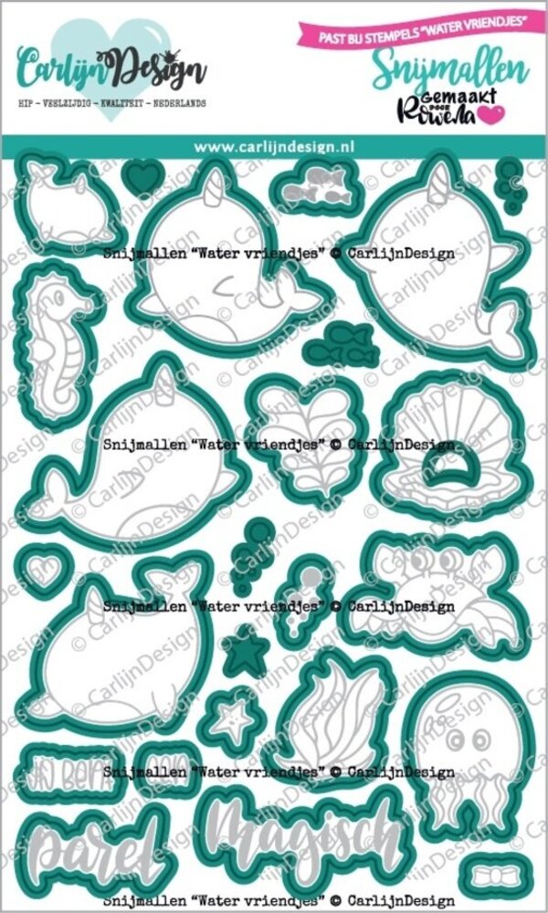 Carlijn Design Snijmallen Water Vriendjes (CDSN-0267) Carlijn Design Snijmallen Water Vriendjes (CDSN-0267)