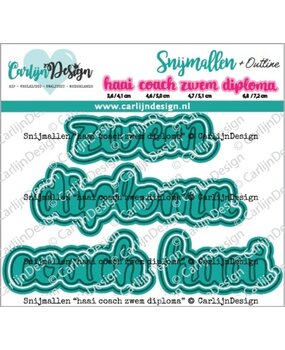 Carlijn Design Snijmallen Haai Zwem Diploma Coach (CDSN-0268)