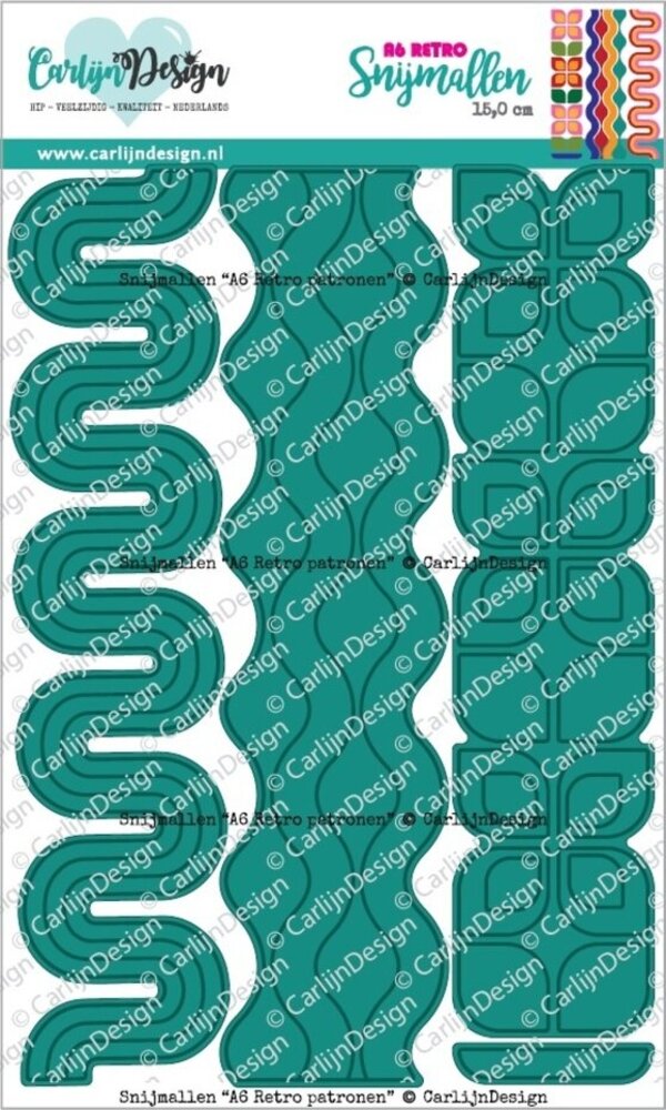 Carlijn Design Snijmallen A6 Retro Patronen (CDSN-0270) Carlijn Design Snijmallen A6 Retro Patronen (CDSN-0270)