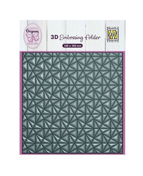 Nellie Snellen 3D Embossing Folder Origami Triangles (EF3D091) Nellie Snellen 3D Embossing Folder Origami Triangles (EF3D091)