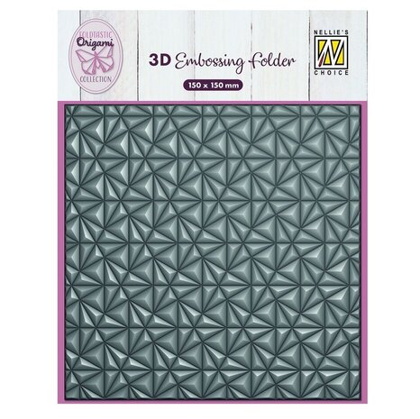 Nellie Snellen 3D Embossing Folder Origami Triangles (EF3D091) Nellie Snellen 3D Embossing Folder Origami Triangles (EF3D091)
